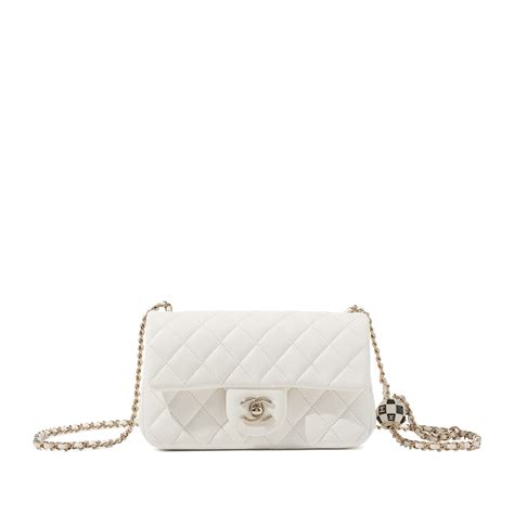 chanel white modern chain tote bag|white fluffy Chanel bag.